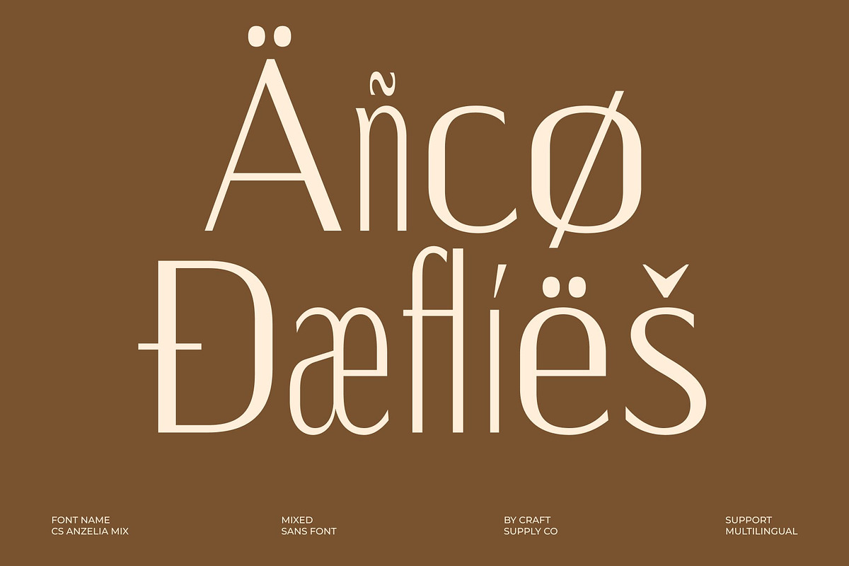 CS Anzelia Mix, a Sans Serif Font by Craft Supply Co. (Photo 7 of 8)