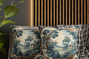 Colorful Toile de Jouy Pattern, a Pattern Graphic by elfy creative (Thumbnail 1 of 3)