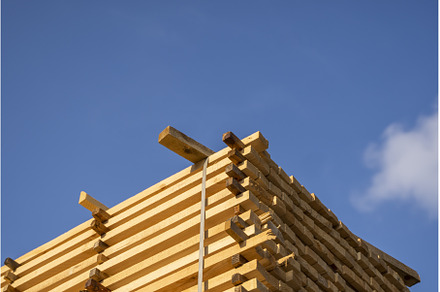 Storage of piles of wooden boards on, an Industrial Photo by volodymyrshtun13795