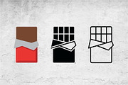 Chocolate Bar Icon Set Vector, an Outline Icon by Artonix (Thumbnail 2 of 2)