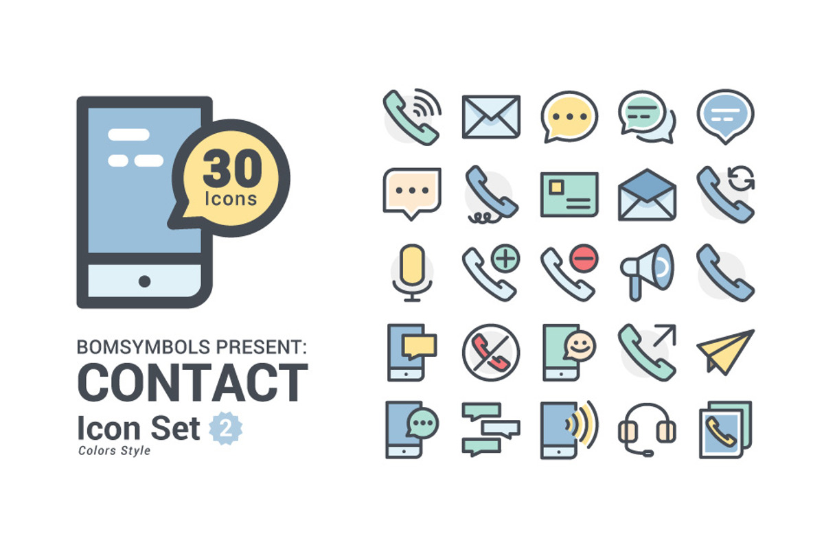 Contact Colors, an Outline Icon by BomSymbols