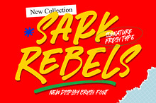 Sark Rebels Display Brush Font