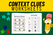 Context Clues Practice Worksheets, a Templates & Theme by Premium Digital Templates (Thumbnail 2 of 3)