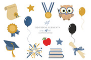 Little Graduate Kids Clipart, an Illustration by Oh Darling Graphics (Thumbnail 3 of 3)