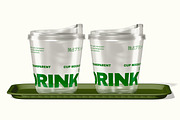 Transparent Cup Mockup, a Packaging Mockup by Unerispace (Thumbnail 4 of 5)