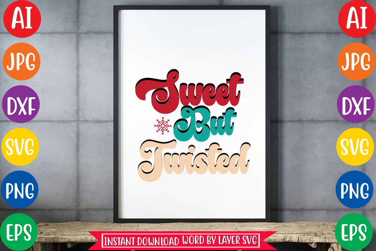Sweet But Twisted Svg Cut File, an Object Graphic by CrexoraLab (Photo 2 of 3)