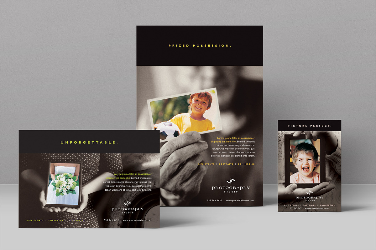 Photography Studio Flyer Template, a Flyer Template by StockLayouts (Photo 1 of 3)