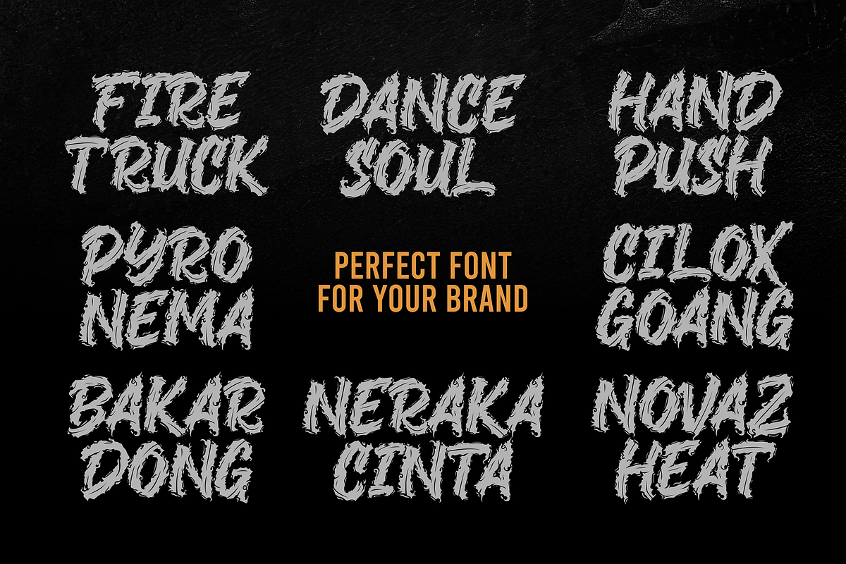 Black Fire - Onfire Decorative Font, a Blackletter Font by figuree studio (Photo 2 of 9)