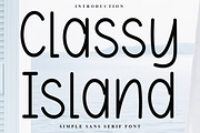 Classy Island, a Sans Serif Font by InermediaSTUDIO (Thumbnail 1 of 8)
