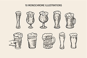 Beer Doodles & Brewery Clipart, a Food Illustration by Oktyabr (Thumbnail 2 of 6)