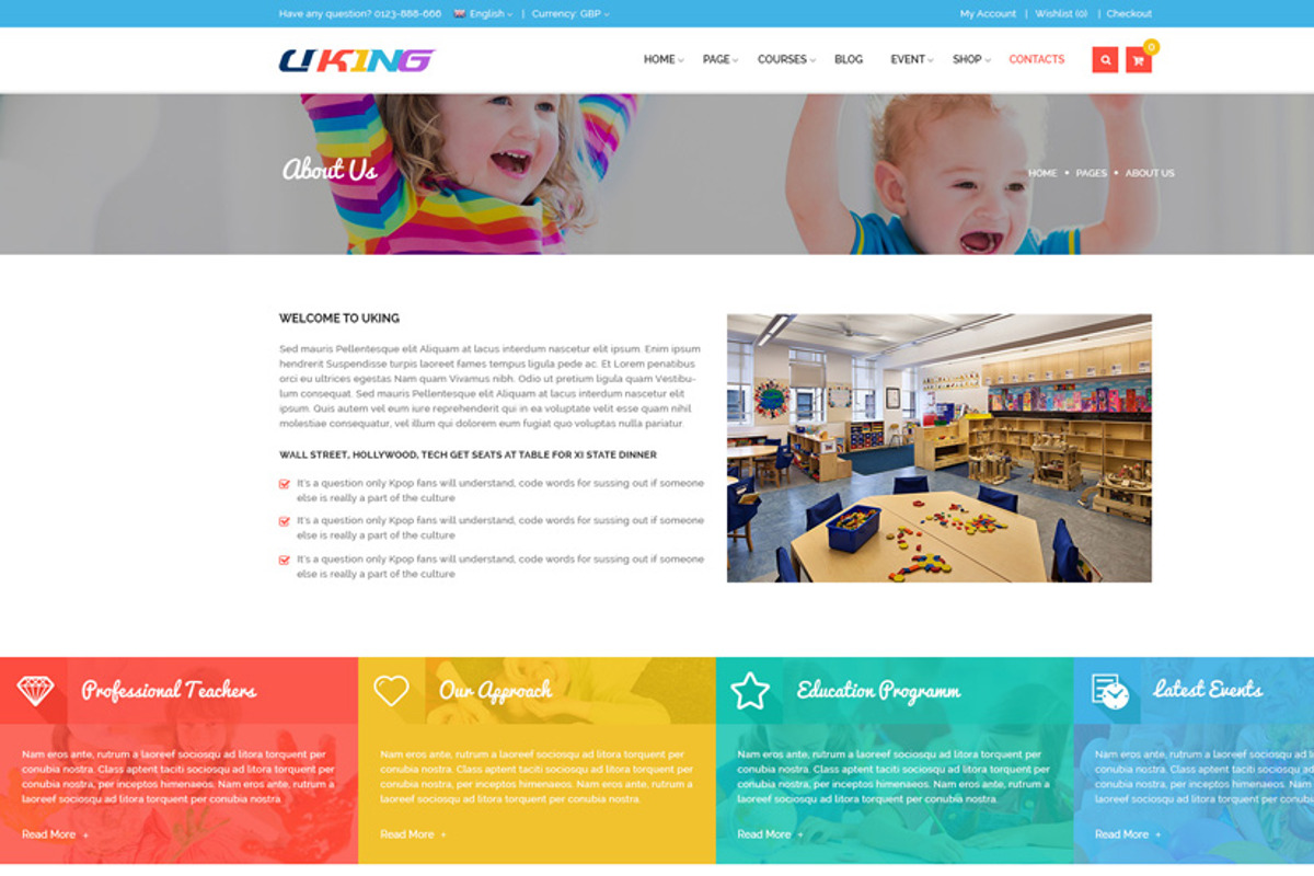 SJ Uking Joomla KindergartenTemplate, a Websites & App Template by SmartAddons (Photo 5 of 6)