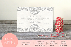 RSVP Wedding Invite R1004