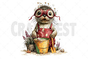 Summer Seal Clipart PNG, an Illustration by Craft Nest (Thumbnail 10 of 11)