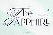 The Sapphire - A Calligraphic Serif, a Serif Font by Ivan Rosenberg (Thumbnail 1 of 19)