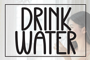 Drink Water | Script Font, a Script Font by Scratchones (Thumbnail 1 of 8)