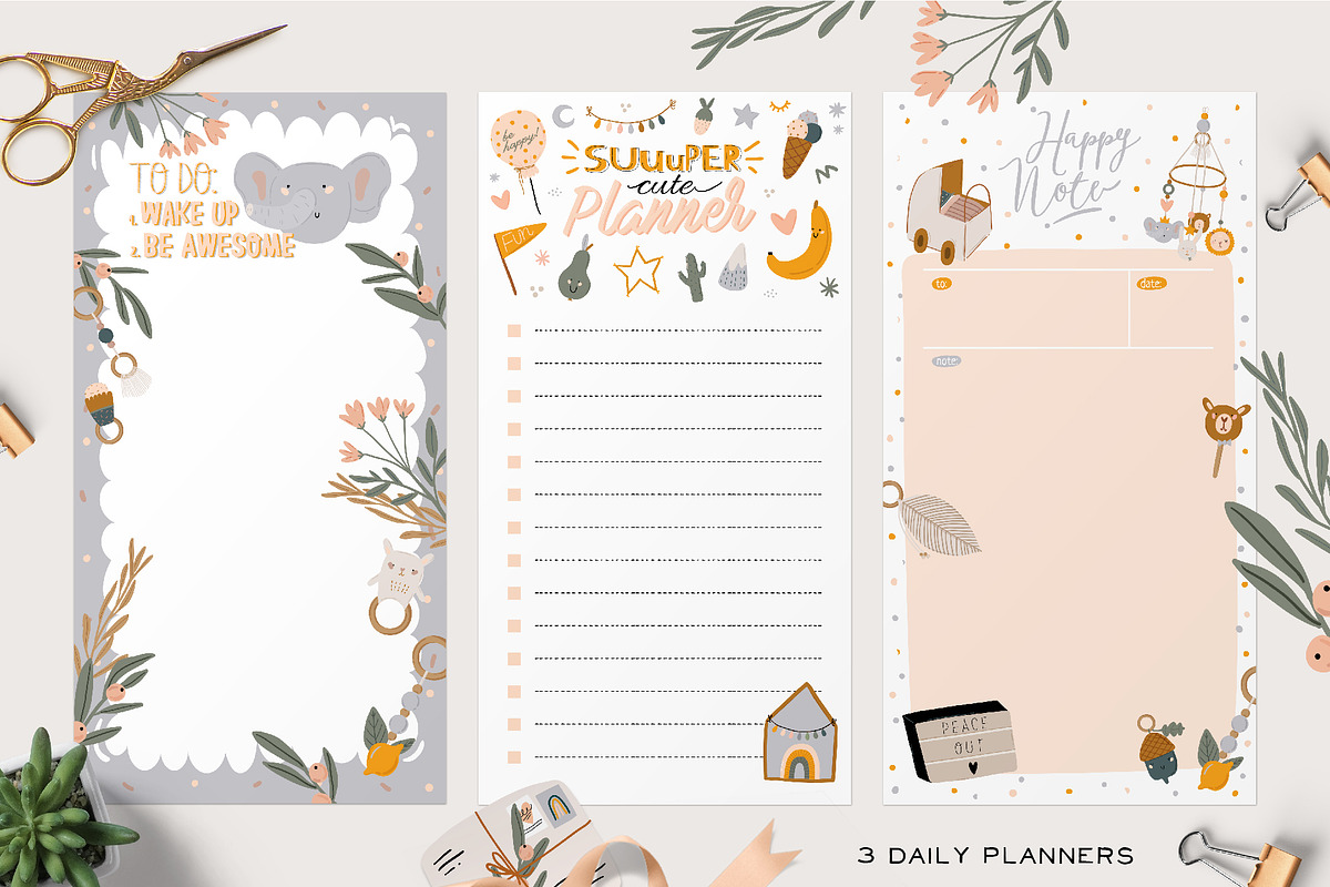 Nursery kids clipart, quotes, prints, a Decorative Illustration by Ruslana Lubenets (Photo 10 of 13)