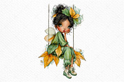 Whimsical Spring Fairy Clipart Png, an Illustration by Craft Nest (Thumbnail 10 of 10)