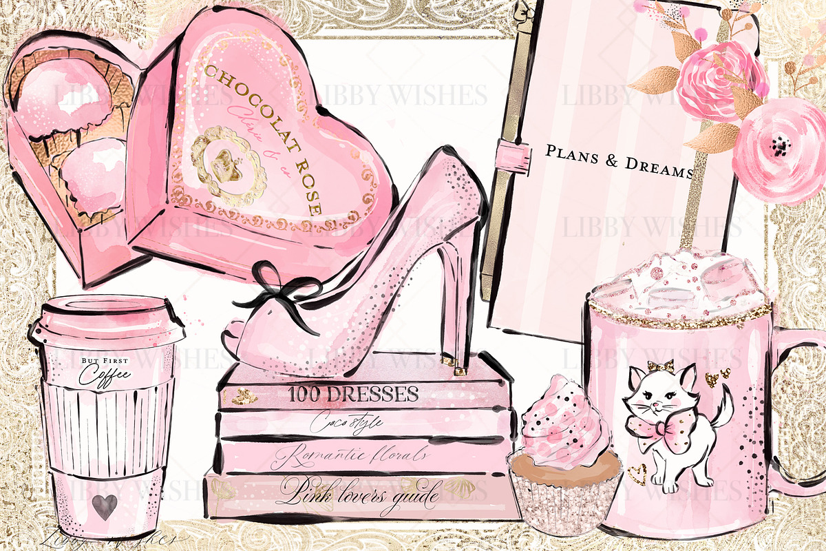 Pink lover's Fashion, an Illustration by Libby Wishes (Photo 6 of 6)