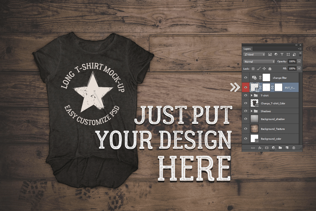 Long T-shirt MockUp, a Shirt Mockup by kulturrrno (Photo 2 of 4)