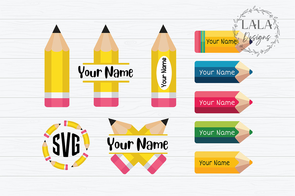 Pencil Back to School Png Files, a Graphic by LALADesigns