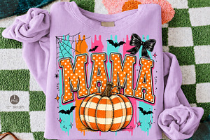 Halloween Mama PNG,Retro, an Object Illustration by Libby Wishes