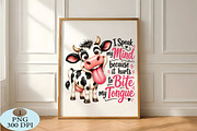 Cute Funny Cow PNG, a Seasonal Illustration by Daily.Designs (Thumbnail 5 of 5)