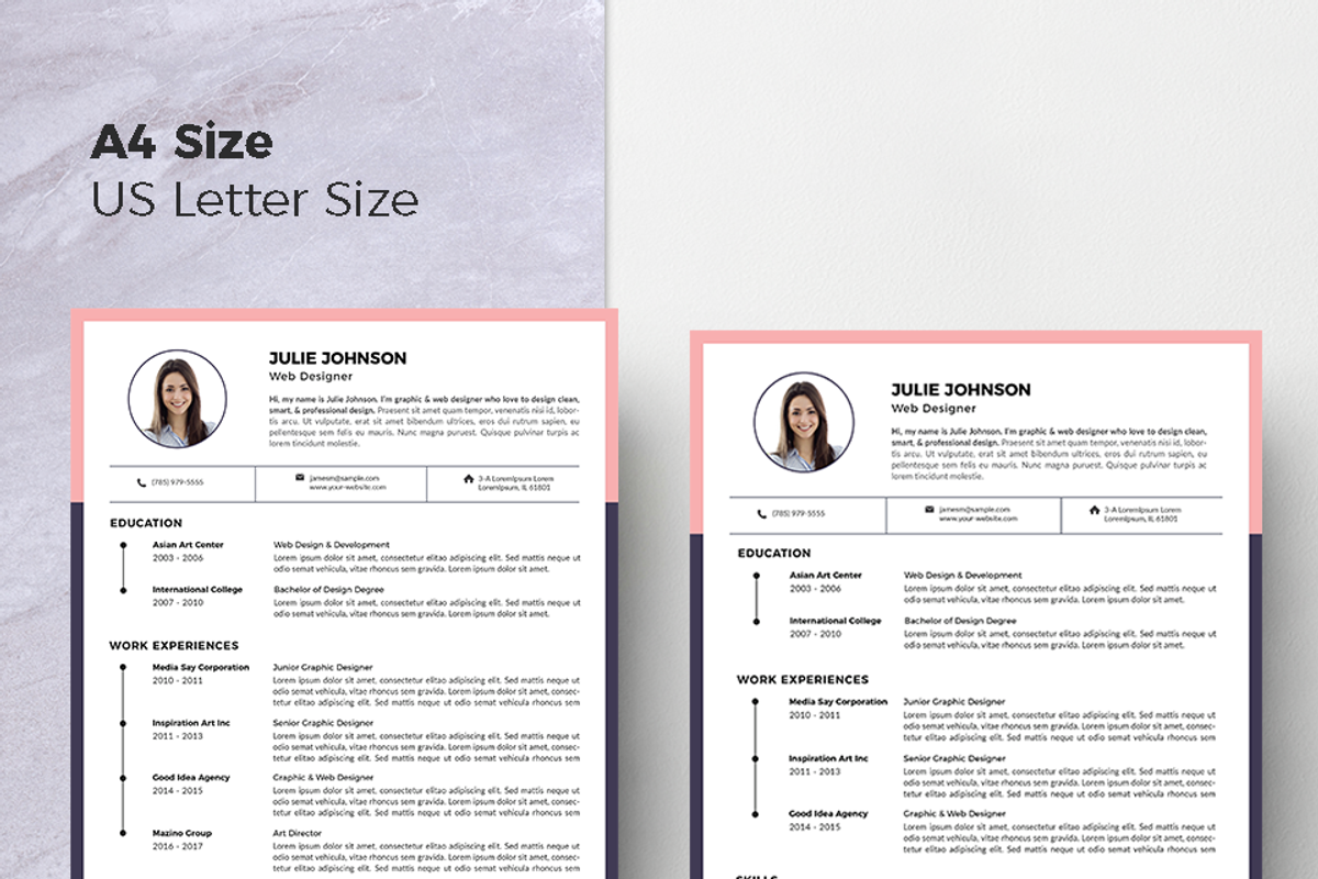 Modern Resume & CV Template, a Resume Template by Hito Graphic (Photo 8 of 8)