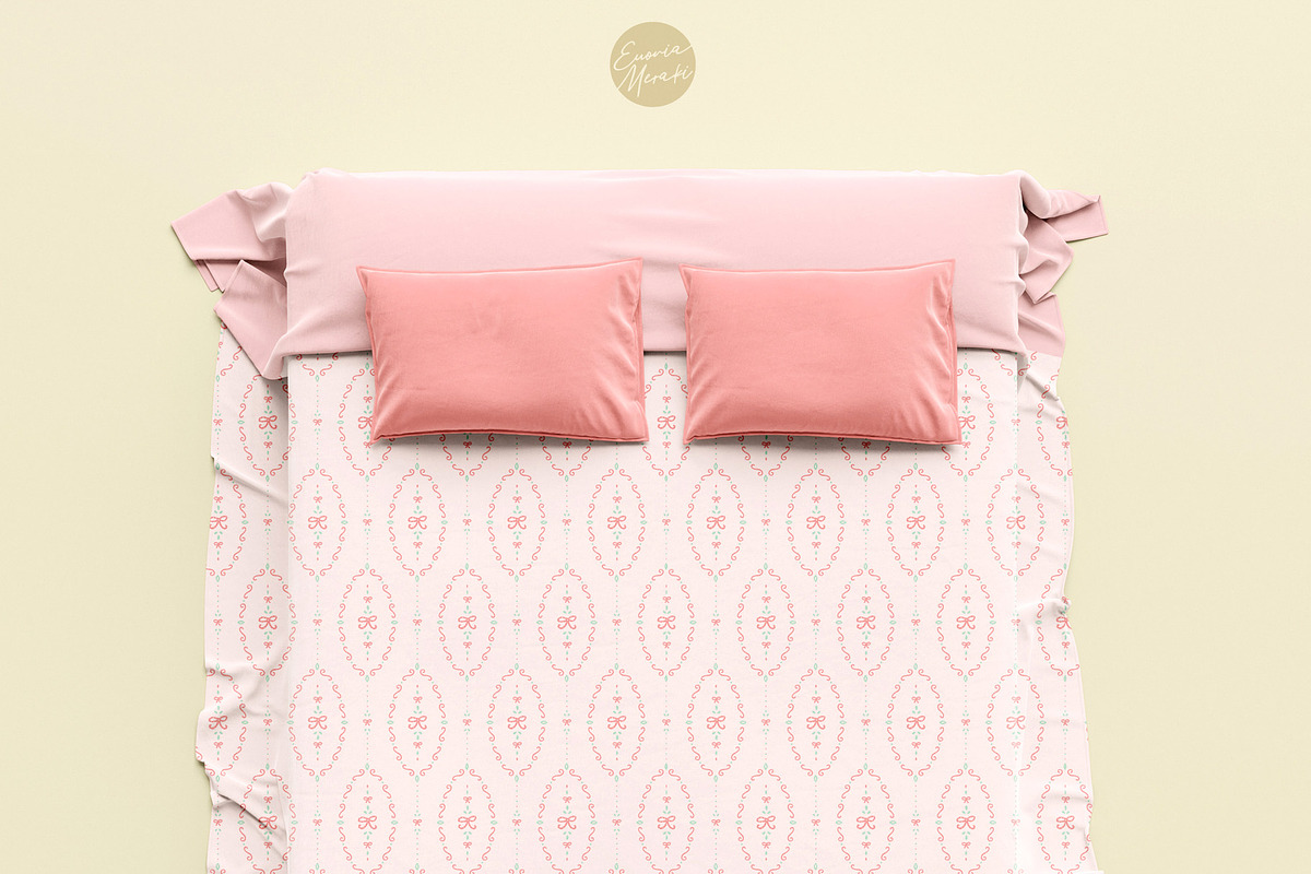 Cottagecore Pattern 14 Dainty Ribbon, a Pattern Graphic by Euonia Meraki (Photo 7 of 17)