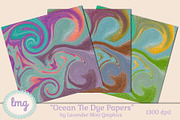 Digital Scrapbooking Tie Dye Papers, a Pattern Graphic by Lavender Mint Graphics (Thumbnail 3 of 3)