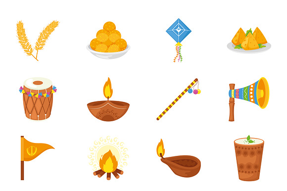 Baisakhi Illustration Set preview 2