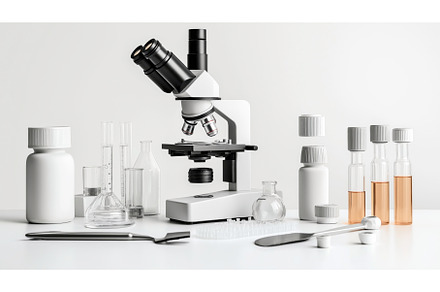 Laboratory equipment including a, an Abstract Photo by Sergey Kotenev