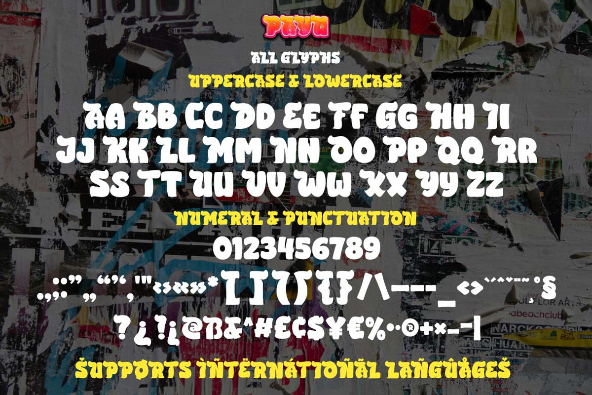 Payu, a Font by twinstd (Photo 7 of 8)