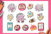 No-AI Human Made Badges & Stickers, an Object Graphic by Good Stuff No Nonsense (Thumbnail 3 of 6)