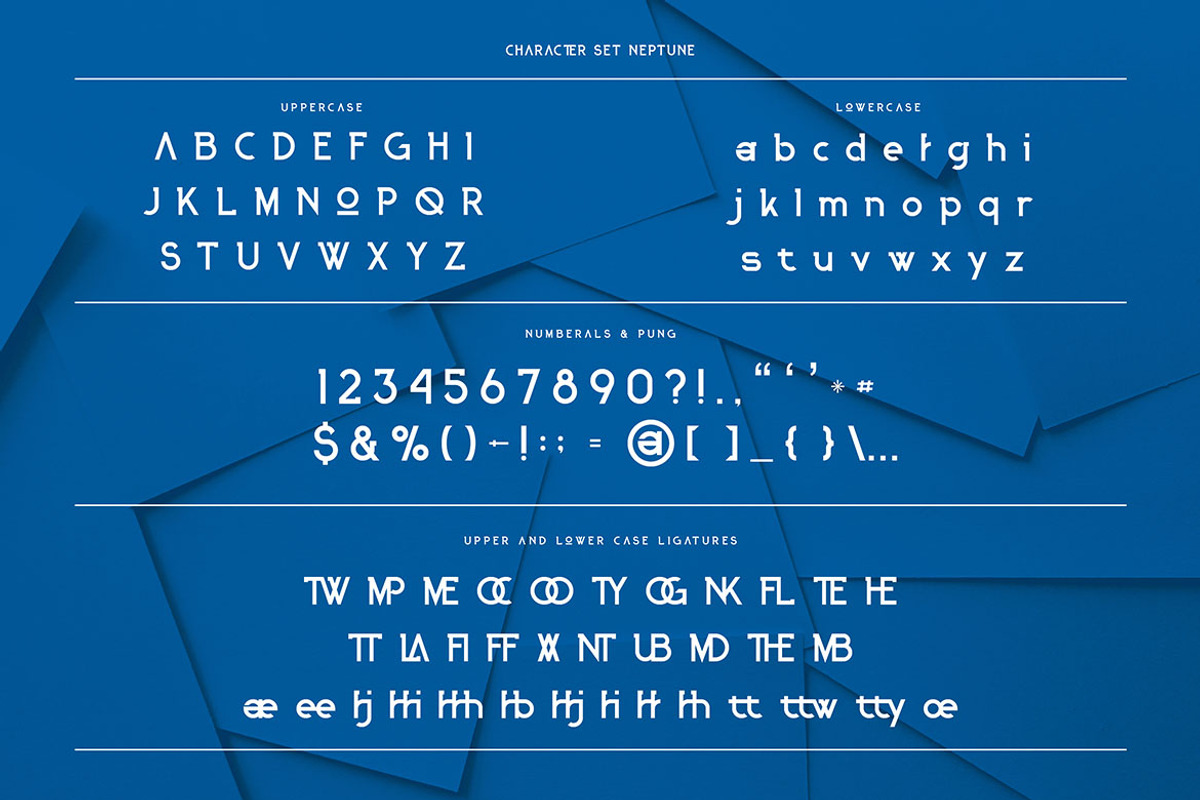 Neptune - Futuristic Font, a Sans Serif Font by MIIM (Photo 3 of 5)