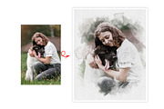 Dog Watercolor Photo Effect, an Action Add-On by Photoshop Action (Thumbnail 8 of 19)