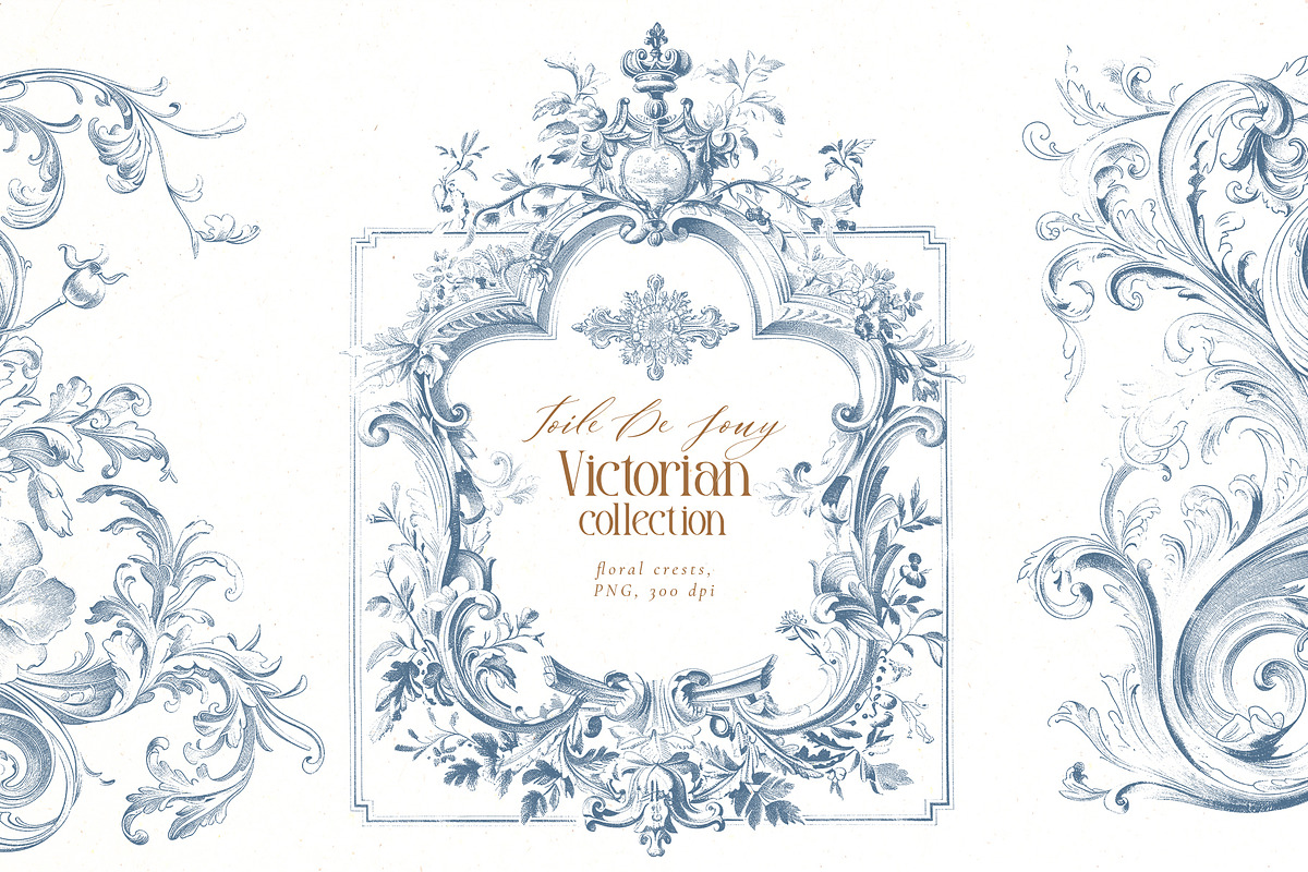 Victorian collection - Toile De Jouy, a Decorative Illustration by Pamyatka Shop (Photo 5 of 15)