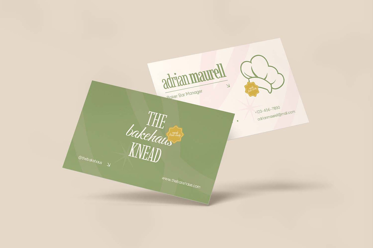 Baker Manager - Business Card, a Business Card Template by VUNIRA (Photo 2 of 3)