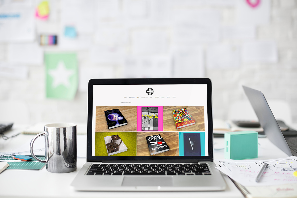 Laptop Mockups, a Templates & Theme by Evan Schlomann (Photo 3 of 7)