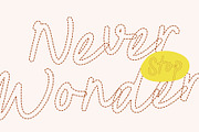 CS Boya Dashed, a Script Font by Craft Supply Co. (Thumbnail 2 of 8)