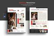 Wedding Newsletter Template, a Flyer Template by Template Shop (Thumbnail 1 of 3)