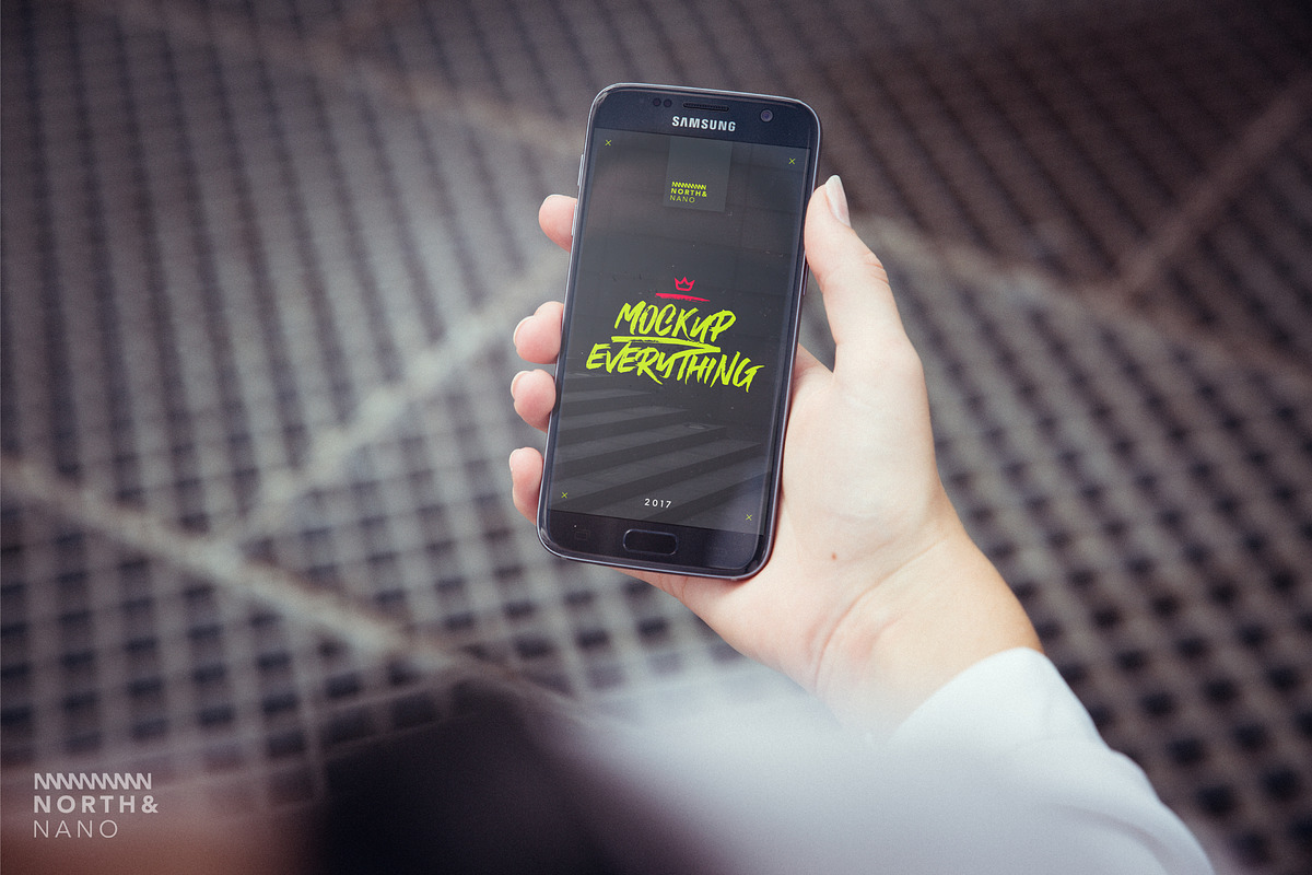 Samsung S7 PSD Mockups, an Android Mockup by North&Nano (Photo 6 of 8)