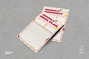 Retro Theme Meal Plan, a Stationery Template by Neermana (Thumbnail 1 of 4)