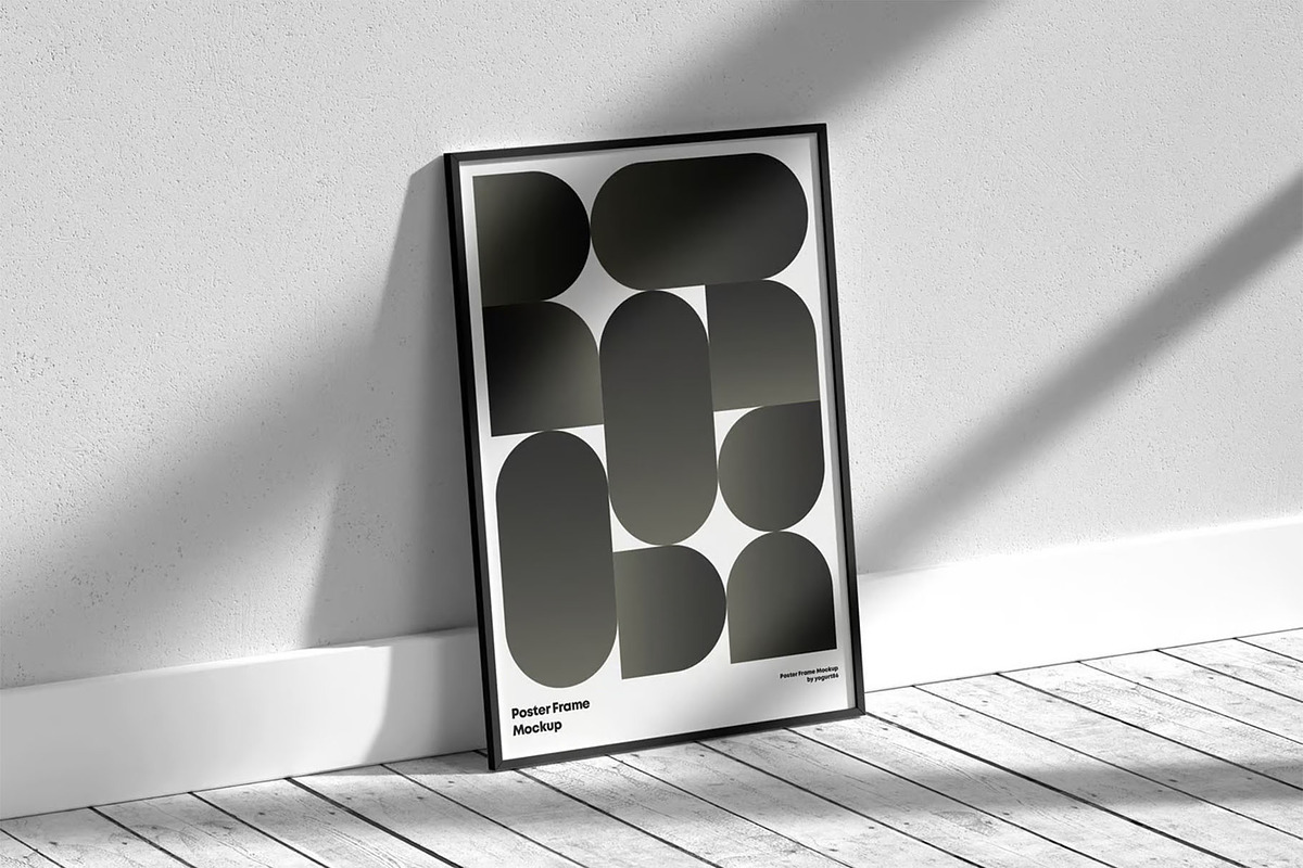 Poster Frame Mock-up, an Advertising Mockup by Se٧enStudio (Photo 11 of 16)