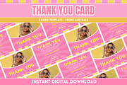Pink Thank You Card, a Card Template by SunshineStudioBoutique (Thumbnail 1 of 10)