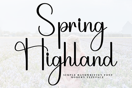 Spring Highland, a Handwritten Font by FreshTypeINK