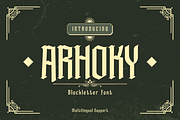 ARHOKY, a Blackletter Font by productype1 (Thumbnail 1 of 13)