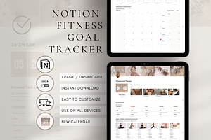 Digital Fitness Template For Notion