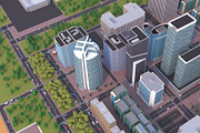 Metropolis City low poly Scene, an Architecture 3D Model by NOMODOL (Thumbnail 28 of 39)