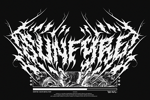 Sunfyre | Brutal Black Metal Font