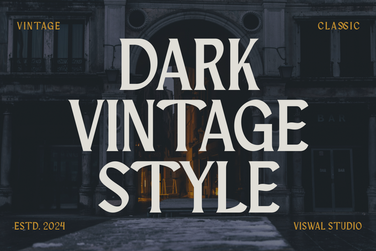 Qashod deroy - Vintage Font, a Serif Font by Viswal Studio (Photo 3 of 7)